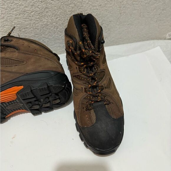 Wolverine Hudson  Steel Toe Work Boots Hiking Brown Mid Cut Size 9.5/42.5 - Picture 9 of 13